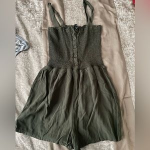 Fashion Nova Green Romper - Never Worn